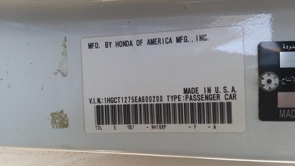 Photo 2 VIN: 1HGCT1275EA600200 - HONDA ACCORD 