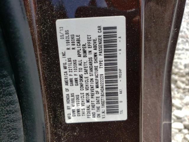 Photo 11 VIN: 1HGCT1B34DA022229 - HONDA ACCORD LX- 