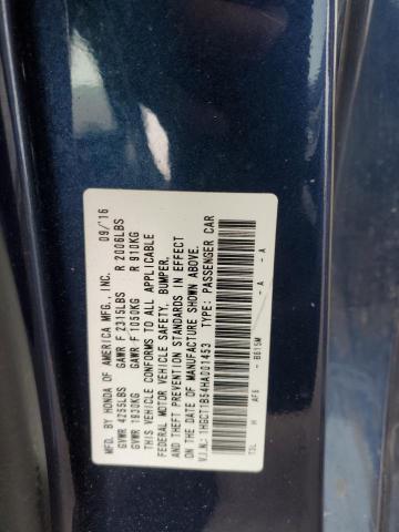 Photo 11 VIN: 1HGCT1B54HA001453 - HONDA ACCORD EX 