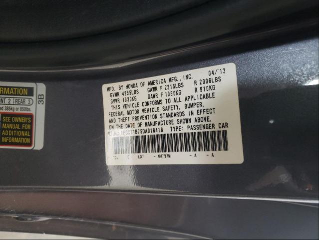 Photo 9 VIN: 1HGCT1B75DA018418 - HONDA ACCORD EX 