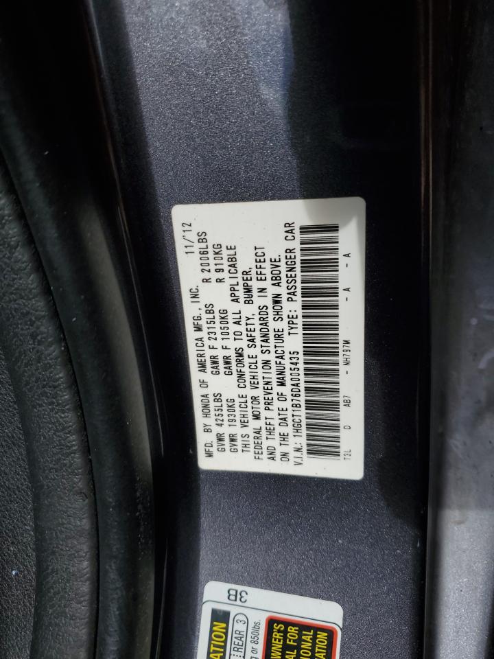 Photo 11 VIN: 1HGCT1B76DA005435 - HONDA ACCORD 