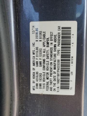 Photo 11 VIN: 1HGCT1B77FA005088 - HONDA ACCORD EX 