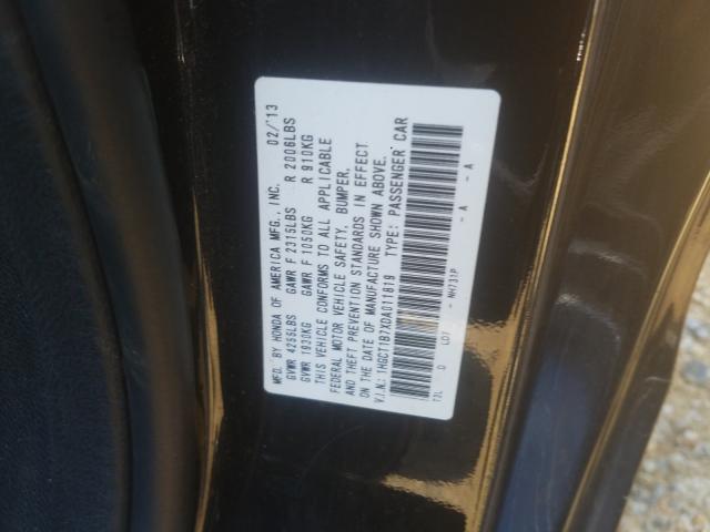 Photo 9 VIN: 1HGCT1B7XDA011819 - HONDA ACCORD EX 