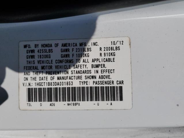 Photo 9 VIN: 1HGCT1B83DA001853 - HONDA ACCORD EXL 