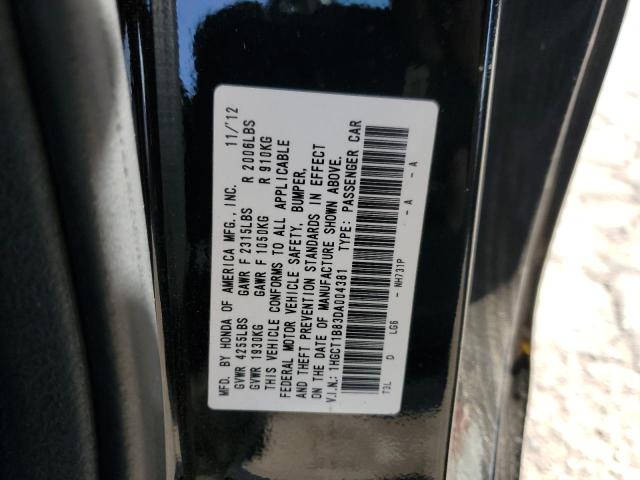 Photo 9 VIN: 1HGCT1B83DA004381 - HONDA ACCORD EXL 