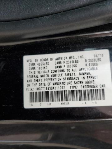 Photo 12 VIN: 1HGCT1B83GA011092 - HONDA ACCORD 