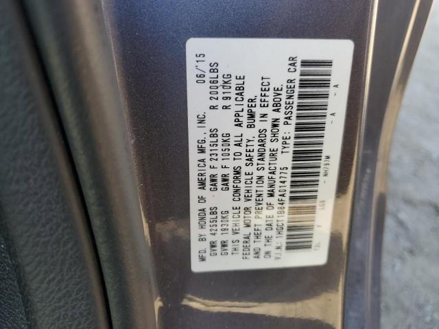 Photo 11 VIN: 1HGCT1B84FA014775 - HONDA ACCORD EXL 