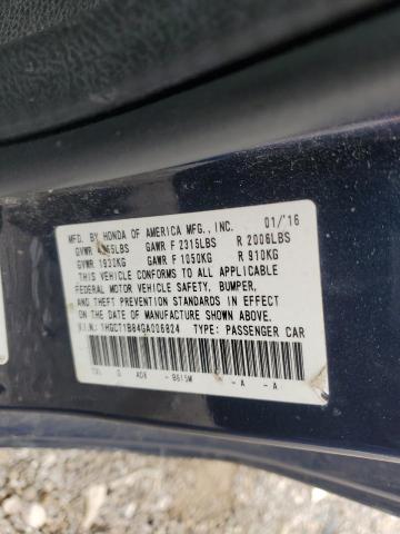 Photo 11 VIN: 1HGCT1B84GA006824 - HONDA ACCORD EXL 