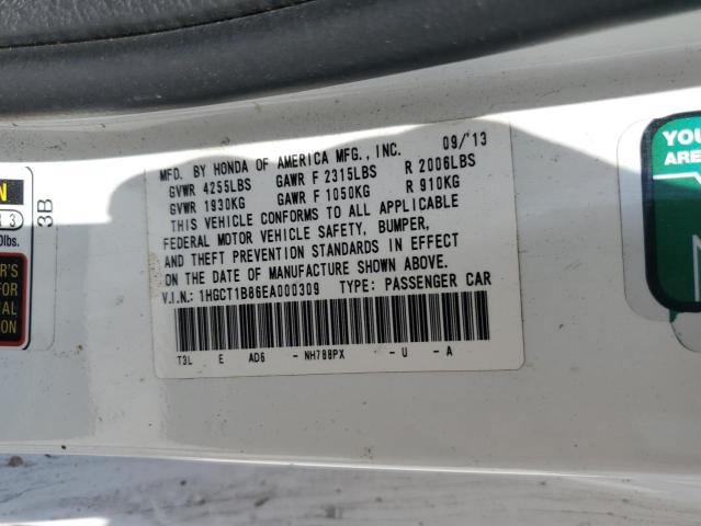 Photo 11 VIN: 1HGCT1B86EA000309 - HONDA ACCORD 