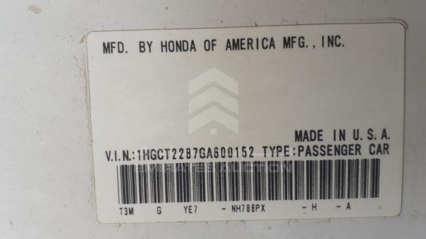 Photo 2 VIN: 1HGCT2287GA600152 - HONDA ACCORD 