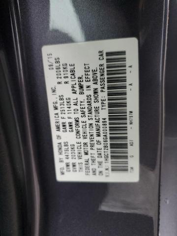 Photo 11 VIN: 1HGCT2B06GA000894 - HONDA ACCORD COUPE 