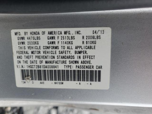 Photo 11 VIN: 1HGCT2B81DA008841 - HONDA ACCORD 