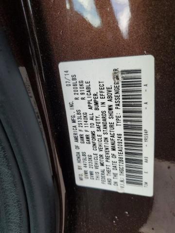 Photo 11 VIN: 1HGCT2B81EA009246 - HONDA ACCORD EXL 