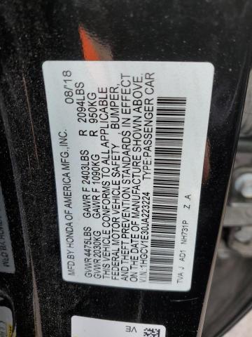 Photo 9 VIN: 1HGCV1E30JA223224 - HONDA ACCORD SPO 