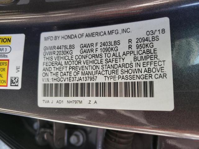 Photo 11 VIN: 1HGCV1E37JA137957 - HONDA ACCORD 