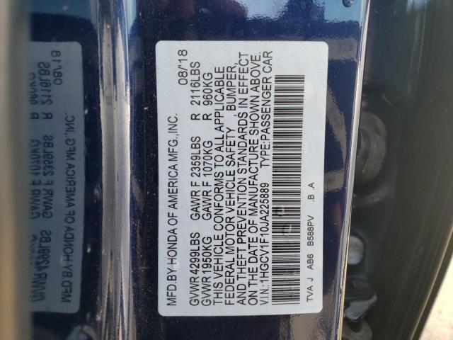 Photo 12 VIN: 1HGCV1F10JA225889 - HONDA ACCORD 