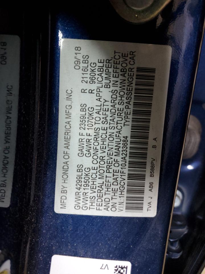 Photo 12 VIN: 1HGCV1F10JA233684 - HONDA ACCORD 