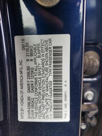 Photo 9 VIN: 1HGCV1F10JA247505 - HONDA ACCORD LX 