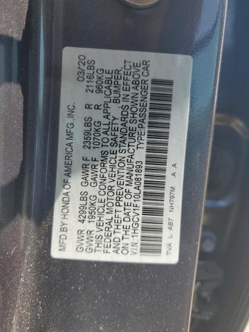 Photo 11 VIN: 1HGCV1F10LA081893 - HONDA ACCORD LX 