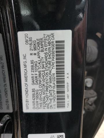 Photo 11 VIN: 1HGCV1F10LA122216 - HONDA ACCORD 