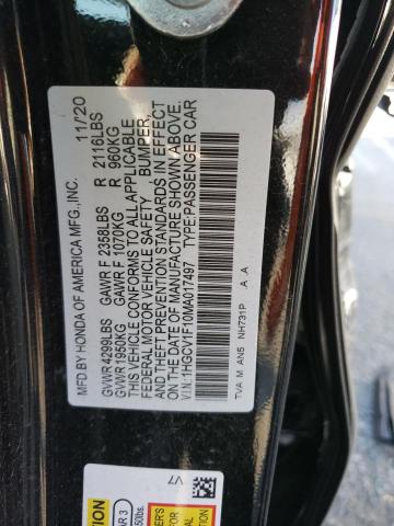 Photo 12 VIN: 1HGCV1F10MA017497 - HONDA ACCORD 