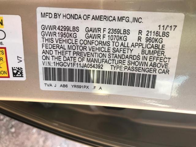 Photo 9 VIN: 1HGCV1F11JA054392 - HONDA ACCORD LX 