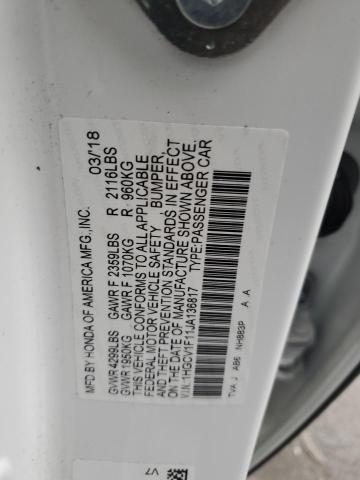 Photo 11 VIN: 1HGCV1F11JA136817 - HONDA ACCORD 