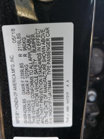 Photo 12 VIN: 1HGCV1F11JA176444 - HONDA ACCORD LX 