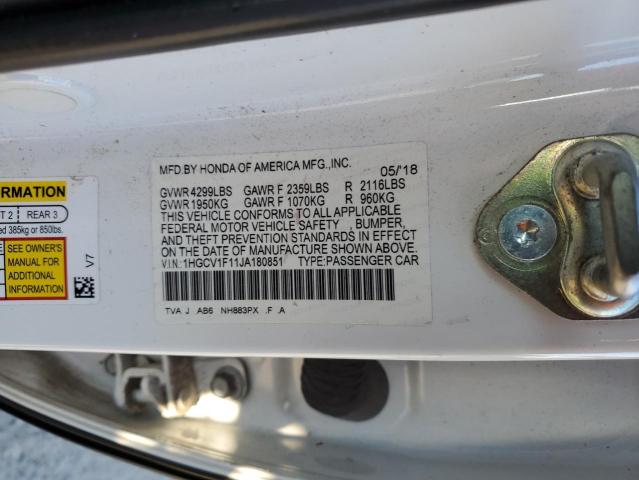 Photo 11 VIN: 1HGCV1F11JA180851 - HONDA ACCORD 