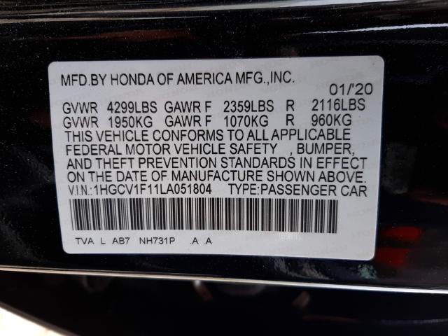 Photo 9 VIN: 1HGCV1F11LA051804 - HONDA ACCORD 