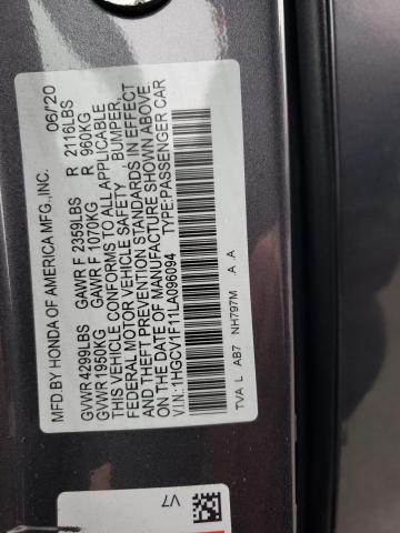 Photo 11 VIN: 1HGCV1F11LA096094 - HONDA ACCORD 