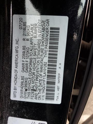 Photo 11 VIN: 1HGCV1F11LA101262 - HONDA ACCORD LX 