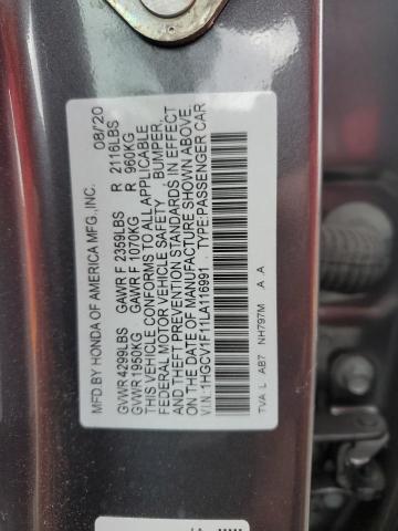 Photo 11 VIN: 1HGCV1F11LA116991 - HONDA ACCORD LX 