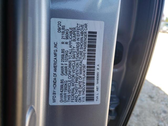 Photo 9 VIN: 1HGCV1F11LA147397 - HONDA ACCORD SEDAN 