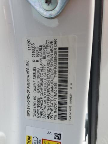 Photo 11 VIN: 1HGCV1F11MA014561 - HONDA ACCORD 