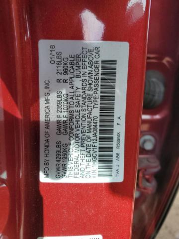 Photo 11 VIN: 1HGCV1F12JA084470 - HONDA ACCORD LX 