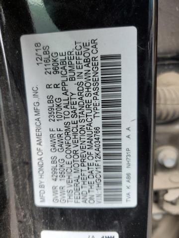 Photo 11 VIN: 1HGCV1F12KA034766 - HONDA ACCORD LX 