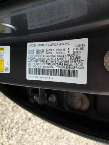 Photo 9 VIN: 1HGCV1F12KA052054 - HONDA ACCORD LX 