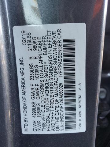 Photo 11 VIN: 1HGCV1F12KA060025 - HONDA ACCORD 