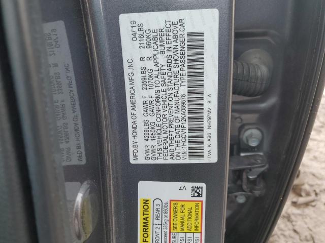 Photo 11 VIN: 1HGCV1F12KA089878 - HONDA ACCORD LX 