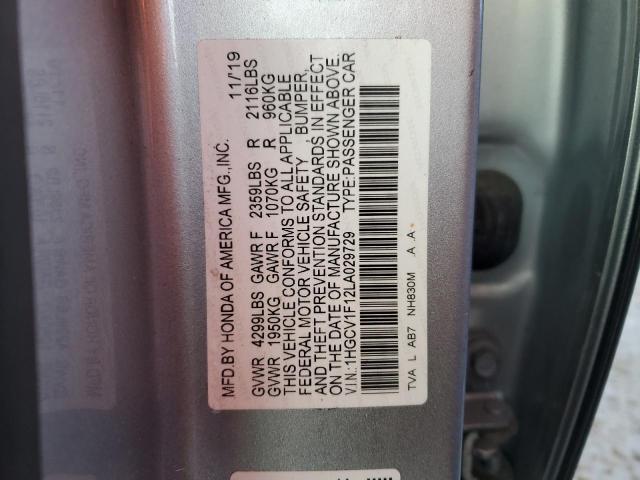 Photo 11 VIN: 1HGCV1F12LA029729 - HONDA ACCORD 