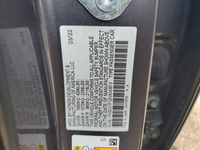 Photo 11 VIN: 1HGCV1F12NA043813 - HONDA ACCORD LX 