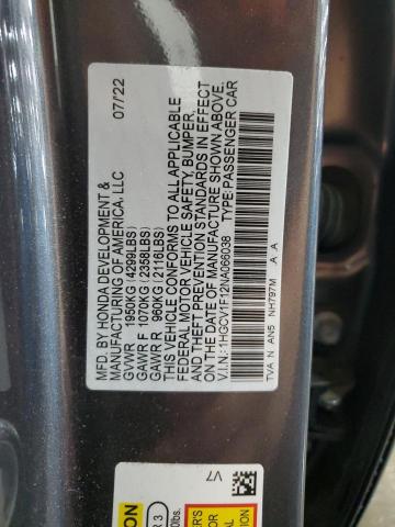 Photo 12 VIN: 1HGCV1F12NA066038 - HONDA ACCORD 