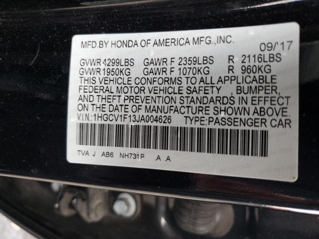 Photo 11 VIN: 1HGCV1F13JA004626 - HONDA ACCORD LX 