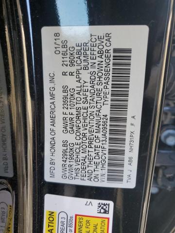 Photo 11 VIN: 1HGCV1F13JA095624 - HONDA ACCORD LX 