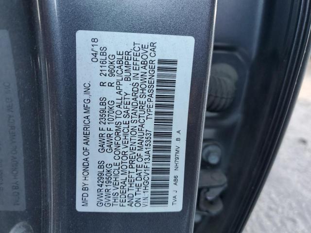 Photo 12 VIN: 1HGCV1F13JA153537 - HONDA ACCORD LX 