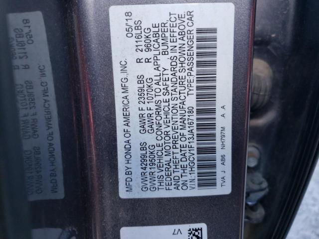 Photo 11 VIN: 1HGCV1F13JA167180 - HONDA ACCORD LX 