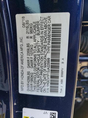 Photo 11 VIN: 1HGCV1F13JA225899 - HONDA ACCORD LX 