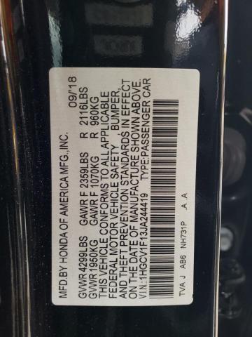 Photo 11 VIN: 1HGCV1F13JA244419 - HONDA ACCORD 