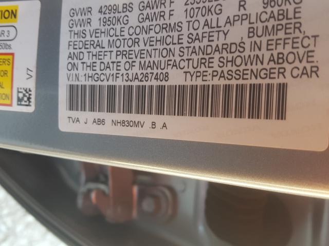 Photo 9 VIN: 1HGCV1F13JA267408 - HONDA ACCORD LX 